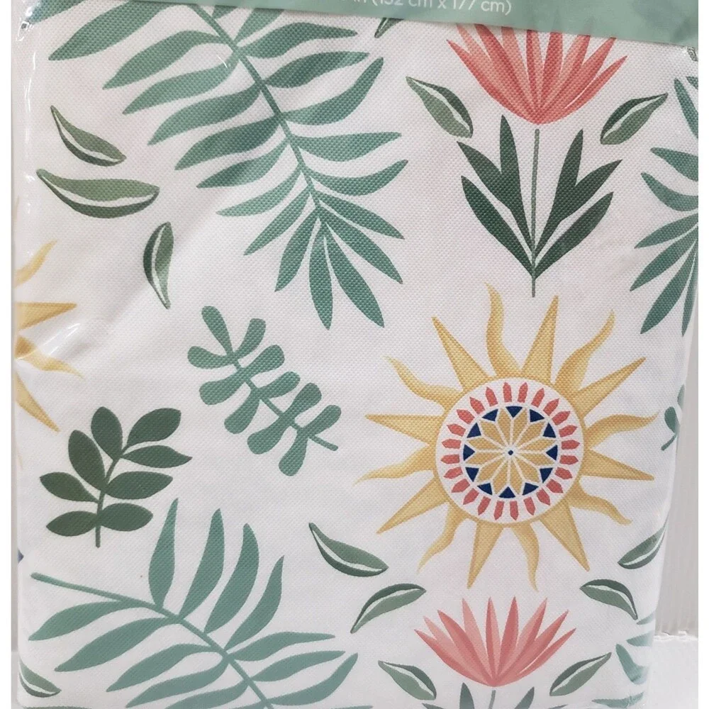 Printed Peva Vinyl Tablecloth, 52